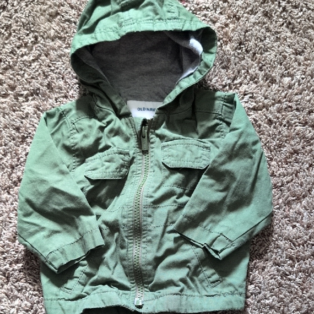 Old Navy Green Jacket Sz 3-6mo